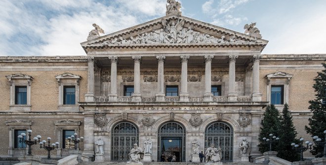 Fachada de la Biblioteca Nacional de España